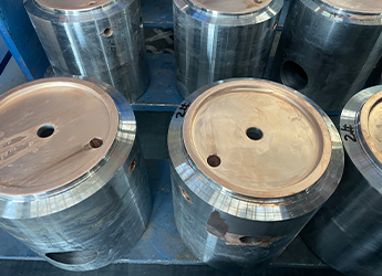 Plunger inner end face copper-tin alloy unpolished condition